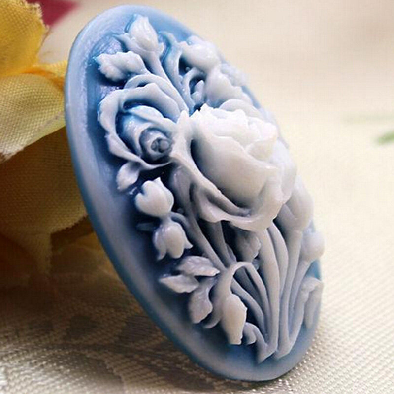 New Rosettes Soap Silicone Mold Cake Decoration Chocolate Baking Mold Tool Romantic Aromatherapy Soap SQ0063
