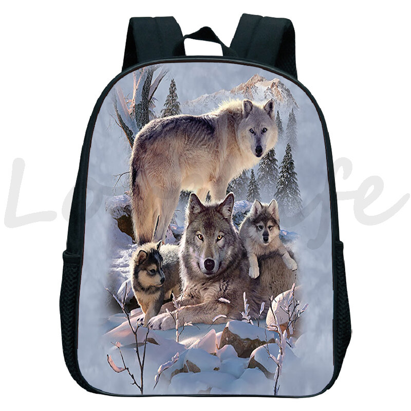 Plecaki dziecięce lew tygrys wilk Panda plecak przedszkolny maluch Bookbag dziewczyna chłopiec torby szkolne dzieci Mini plecak Mochila