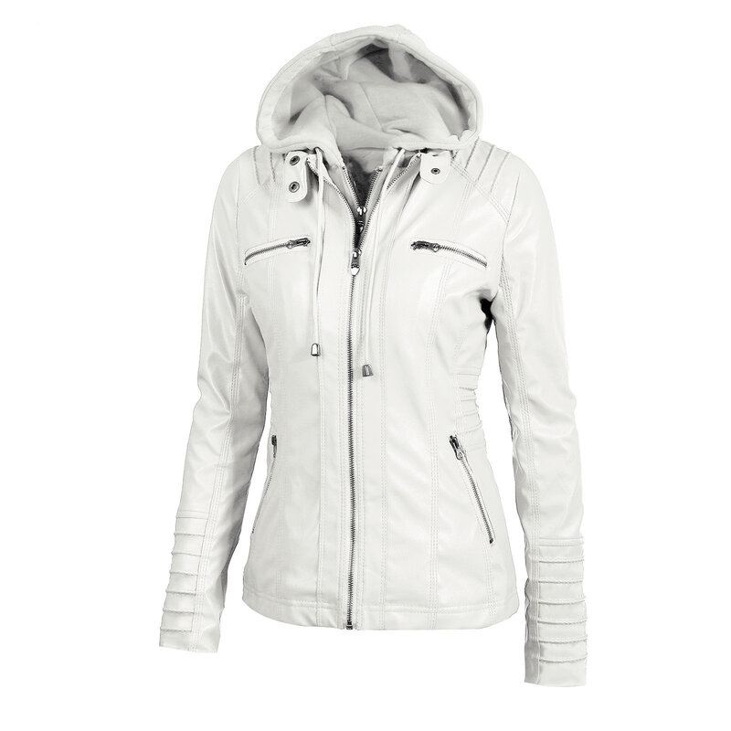 2019 invierno chaqueta de cuero de imitación de las mujeres abrigos básicos casuales de talla grande 7XL chaquetas básicas de las señoras impermeables a prueba de viento abrigos femeninos