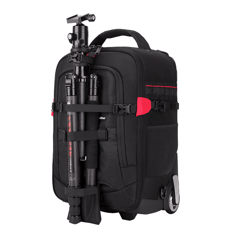 T & FOTOP Professionelle DSLR CameraTrolley Koffer Tasche Video Foto Digital Kamera gepäck Reise Trolley-Rucksack auf Rädern