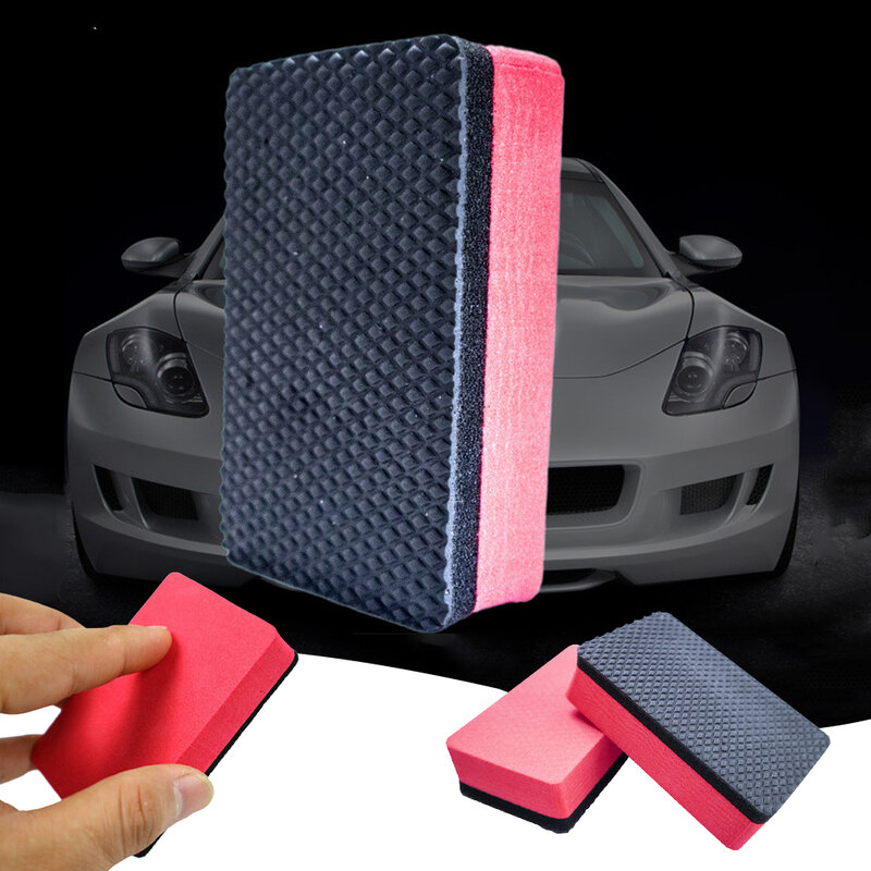Car Cleaning Clay Black and Red Car Wash Mud Cleaning Sponge  Car Clean Clay Bar Car Detailing Cleaning