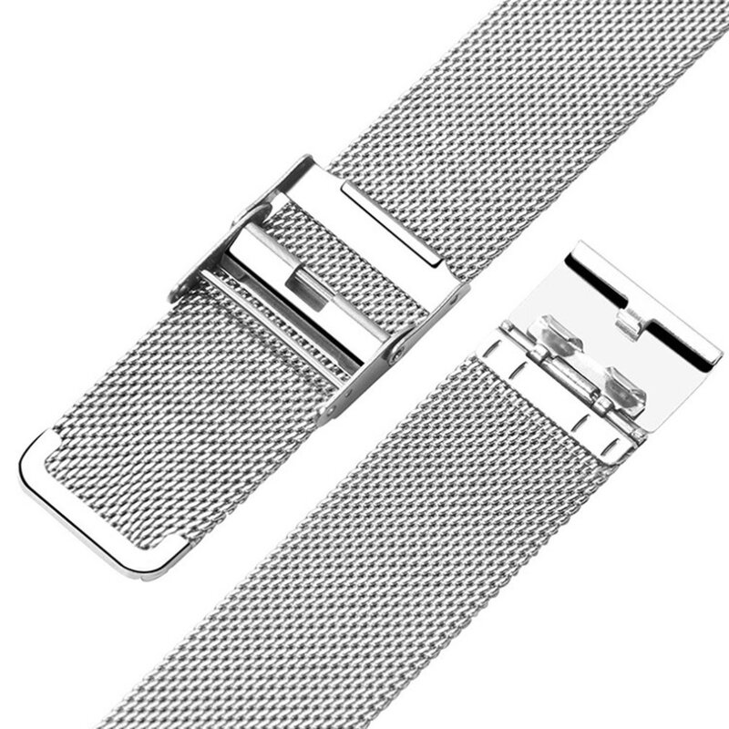 Relógio de pulso banda 14mm a 24mm metal malha magnética aço banda com fivela de segurança dupla para daniel wellington dior relógio