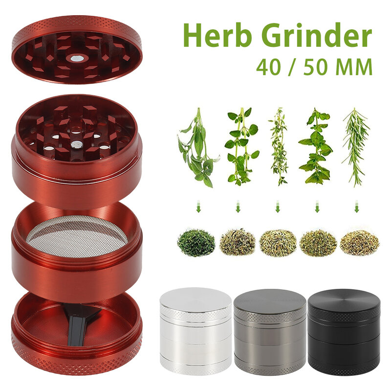 4-Layer Grinder Spice Gras Grinder Rook Crusher Handgemaakte Tabak Weed Grinder Muller Mill Bestuiver Roken Accessoires