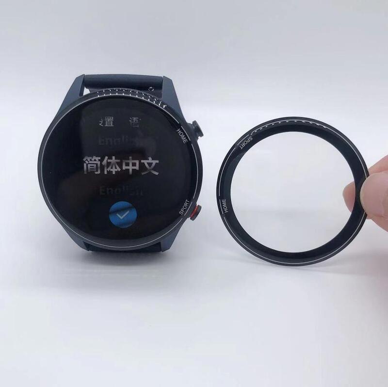 Película de proteção 3d completa para smartwatch xiaomi mi, película protetora macia colorida para relógio inteligente versão esportiva, protetor de tela para smartwatch