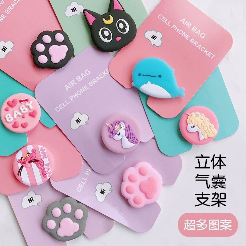 Silicone Squishy Animals Toys Phone Expanding Squishy Slow Rising Stand Squeeze Toys Stress Relief Squish Cartoon Cute Girls Toy