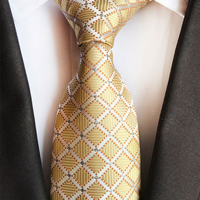 Gusleson gravatas clássicas de caxemira floral masculinas, 8cm, vermelho, azul, de seda, jacquard, para casamento, pescoço, de negócios