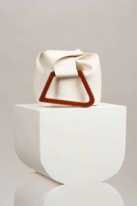 Poignée acrylique personnalisée sacs à main pour femmes de haute qualité en cuir solide femmes