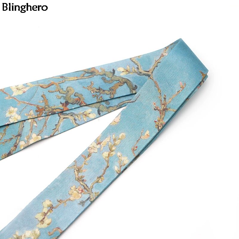 Blinghero Van Gogh Cordón de flor de almendra teclas exquisitas correa para el cuello del teléfono Cool ID Badge Holder lindos Regalos para la familia BH0410