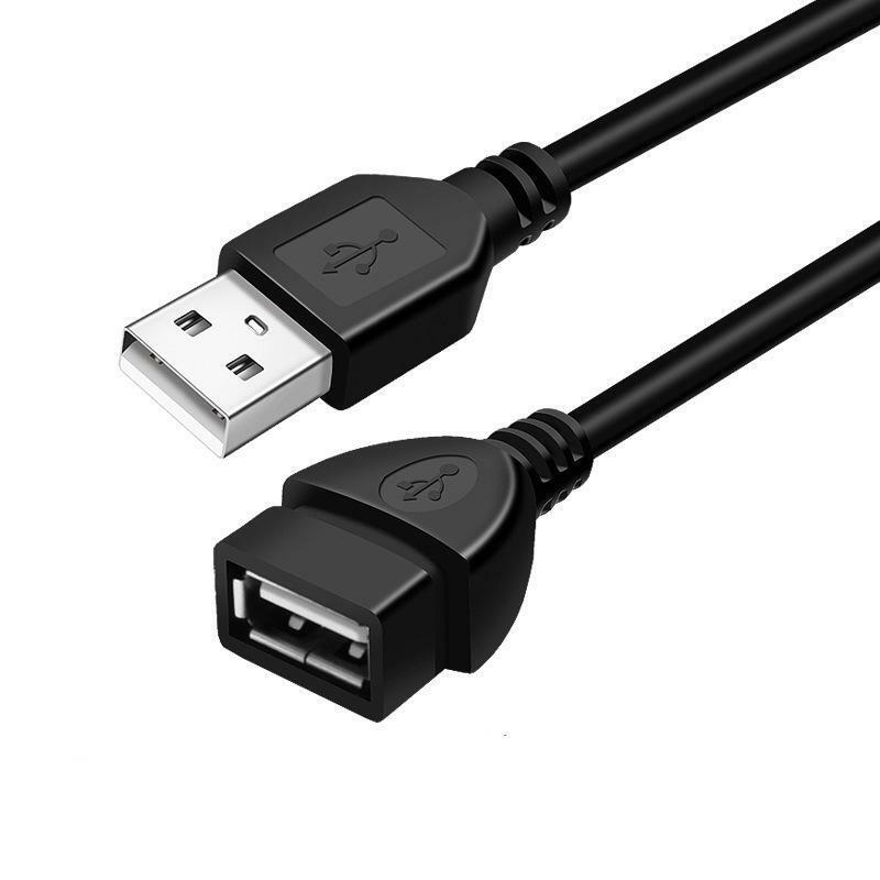 Câble d'extension filaire USB 2.0, 0.6m, 1m, 1.5m, ligne de transmission de données, affichage ultra haute vitesse, câble d'extension de données de budgétaire