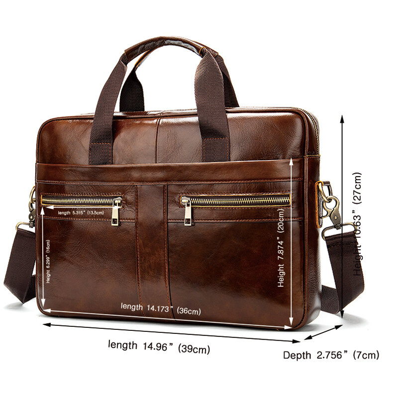 Men Business Briefcase PU Leather Shoulder Bags For 14 inch Laptop BagTravel Handbag Male High Grade Tote Bags Computer Bags