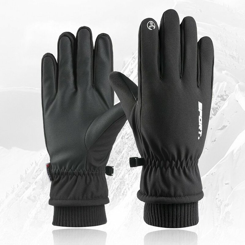 Лыжные перчатки для сохранения тепла Осень-Зима велосипедные спортивные перчатки LeaTHISr теплые мотоциклетные платья для вождения перчатки