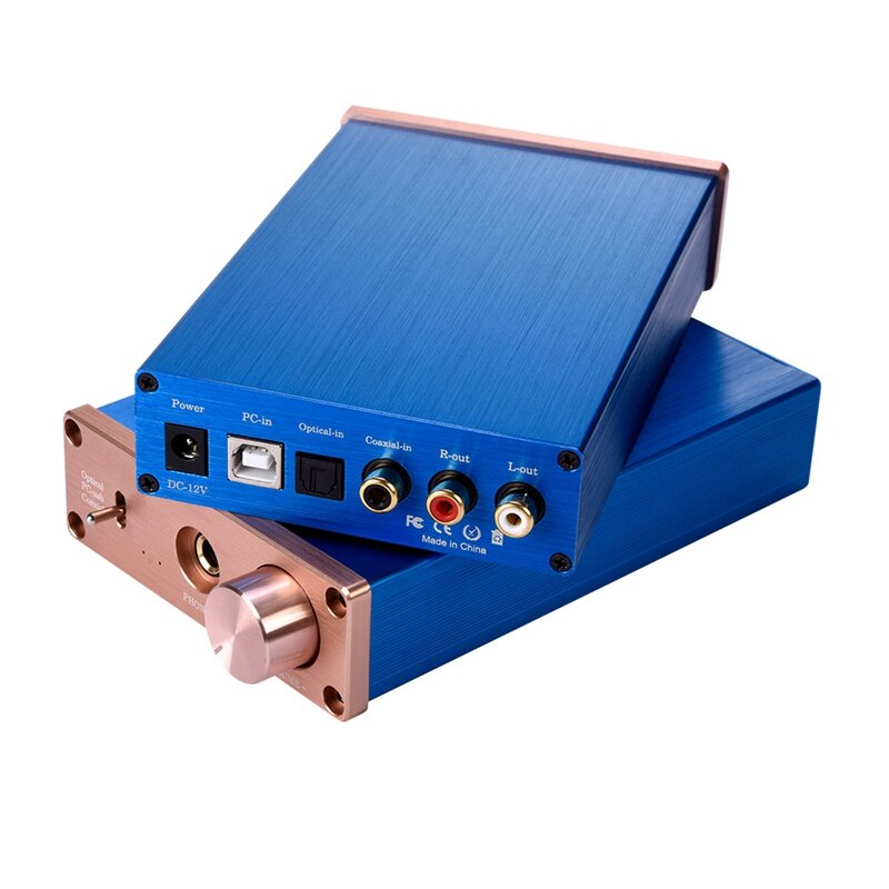 AMS-NK-P90 con USB/Fibra/Coassiale Audio Digitale Amplificatore DA-C Decoder Audio Convertitore Digitale-Analogico Audio convertitore (Spina di UE)