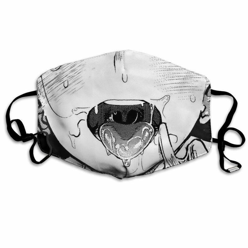 Maska przeciwpyłowa Ahegao O-maska do pielęgnacji twarzy i ust Washeable wielokrotnego użytku maska do pielęgnacji twarzy i ust ochrona przeciw zanieczyszczeniom Respirator