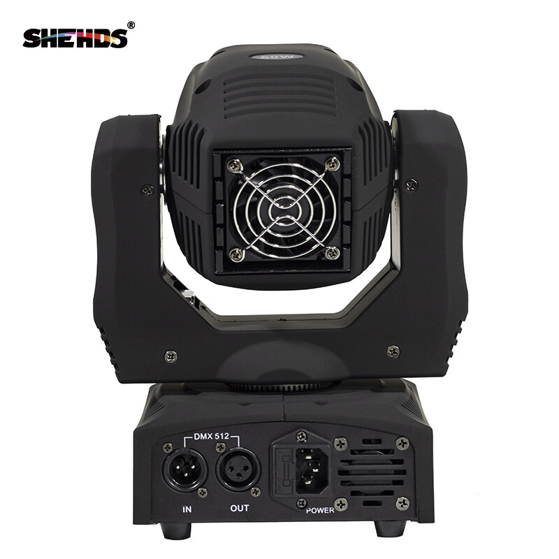 SHEHDS-Mini foco de iluminación con cabeza giratoria para escenarios, luces con placa gobo de color, de 60 W, modelo DMX512
