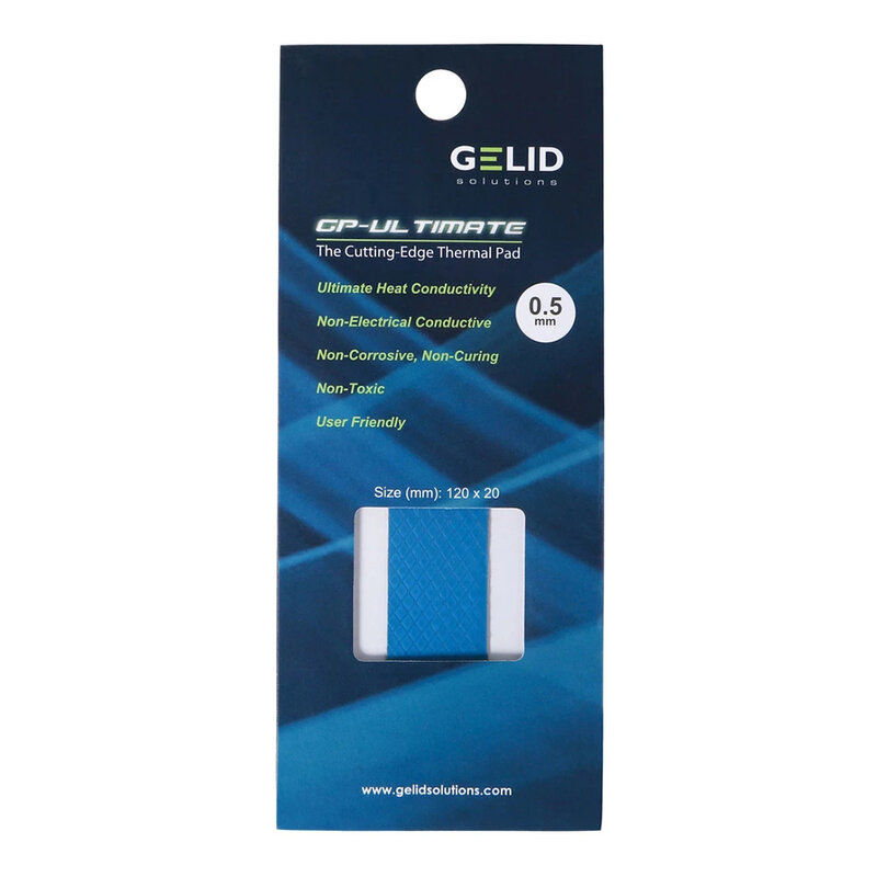 GELID-Almohadilla térmica GP-Ultimate, placa base de silicona, para grasa, disipación del calor, de tamaño múltiple, 15 W/MK, CPU/GPU