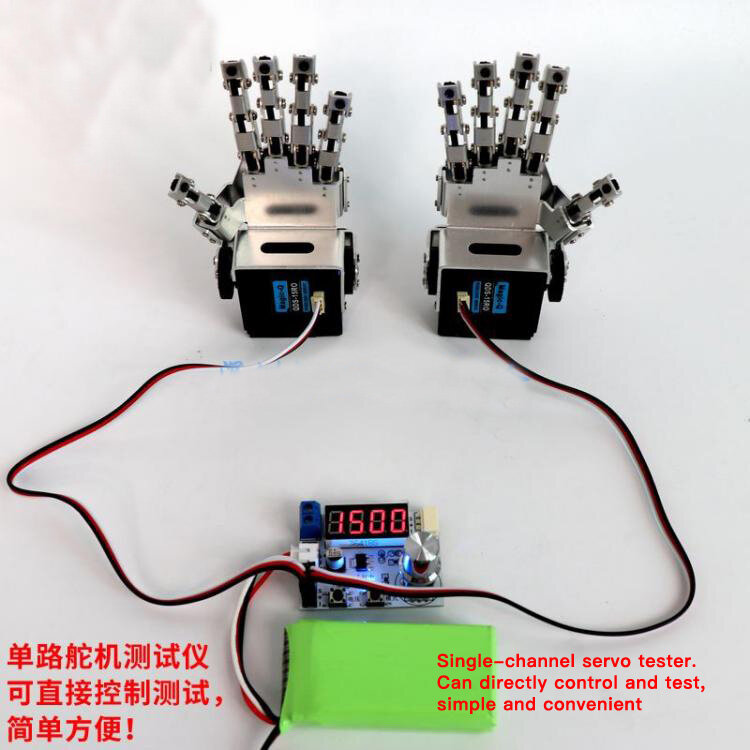 Robot Hand Finger Claw Gripper Grab Mini Manipulator Claw Movable Metal Bionic Hand DIY STEM Programming Toy Parts