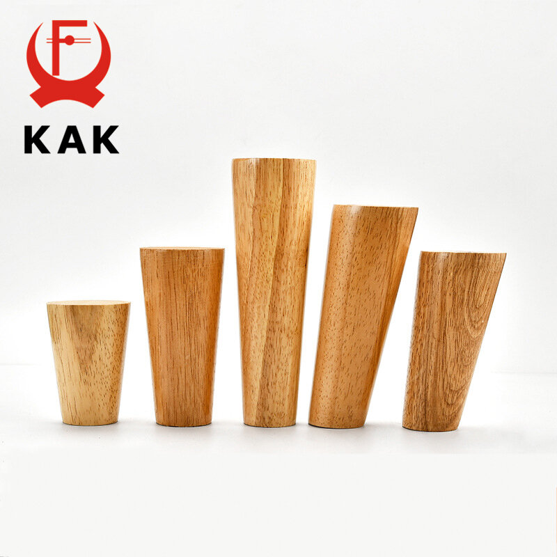 Kak-天然無垢材の家具,脚,木製のキャビネット,ソファベッドの交換用ハードウェア