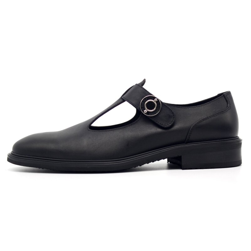 Zapatos transpirables de cuero Real para hombre, sandalias con agujeros, de alta calidad, Estilo Vintage, para verano