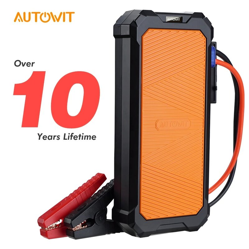 Autowit – démarreur de moteur de voiture, 2, 12 volts, sans batterie, Portable (jusqu'à 7,0 l de gaz, 4,0 l de Diesel), accessoires
