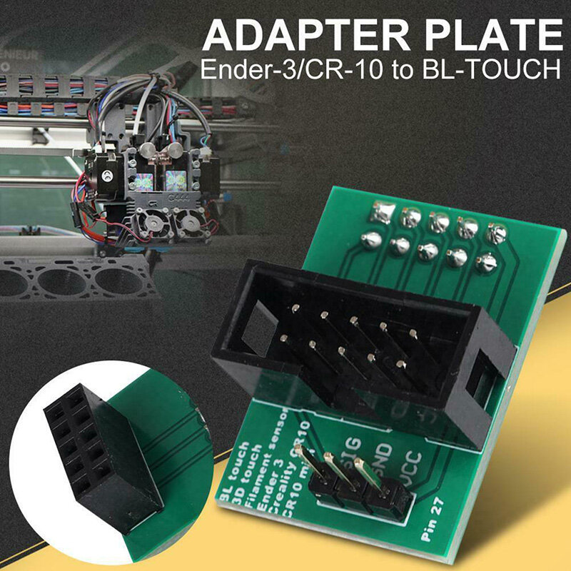 Broche de canal d'alimentation plus large 27 carte adaptateur capteur mise à niveau pour Creality CR-10 Ender-3 Ender 3 Pro BL-TOUCH BLTouch 3D imprimante pièces