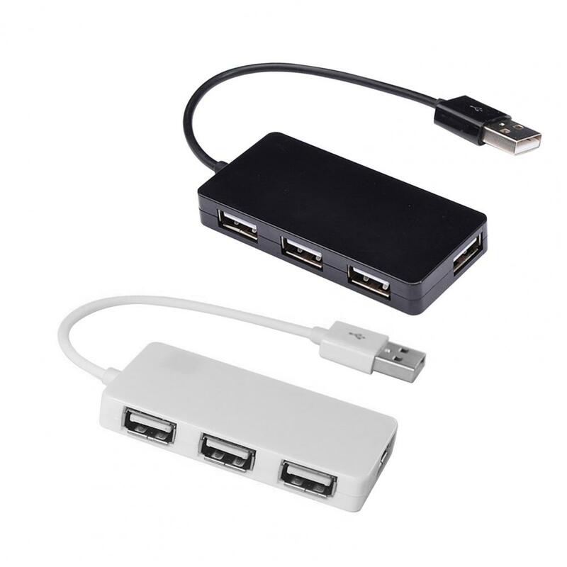 USB Portabel 2.0 4 Port 480Mbps Kabel Hub Splitter untuk Pembaca Kartu