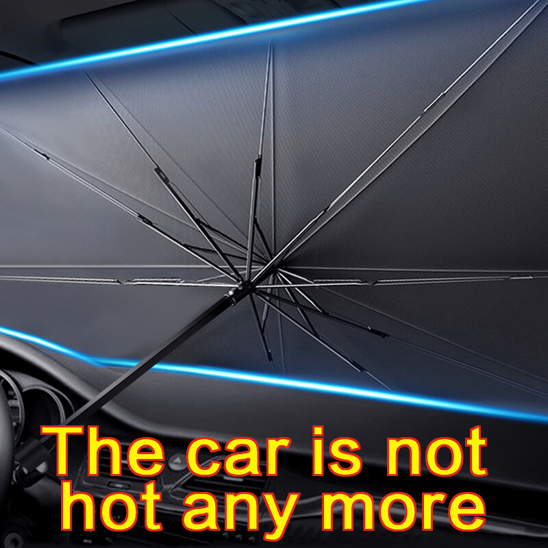 ภายในรถยนต์ Parasol ฝาครอบกระจกรถยนต์ป้องกันรังสี UV Sun Shade หน้าต่างด้านหน้าป้องกันภายในรถอุปกรณ์เสริม