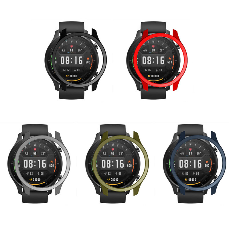 Funda protectora para Xiaomi Mi Watch, carcasa colorida deportiva para PC, Protector de parachoques para reloj Xiaomi, funda anticaída de Color