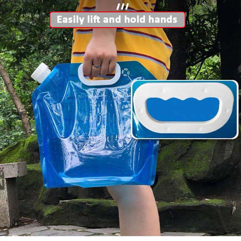 Car Water Bag 5L/10L Water Tank Foldable Portable Outdoor Water Bag Camping Cooker Picnic Barbecue Water Bag Foldable Bucket