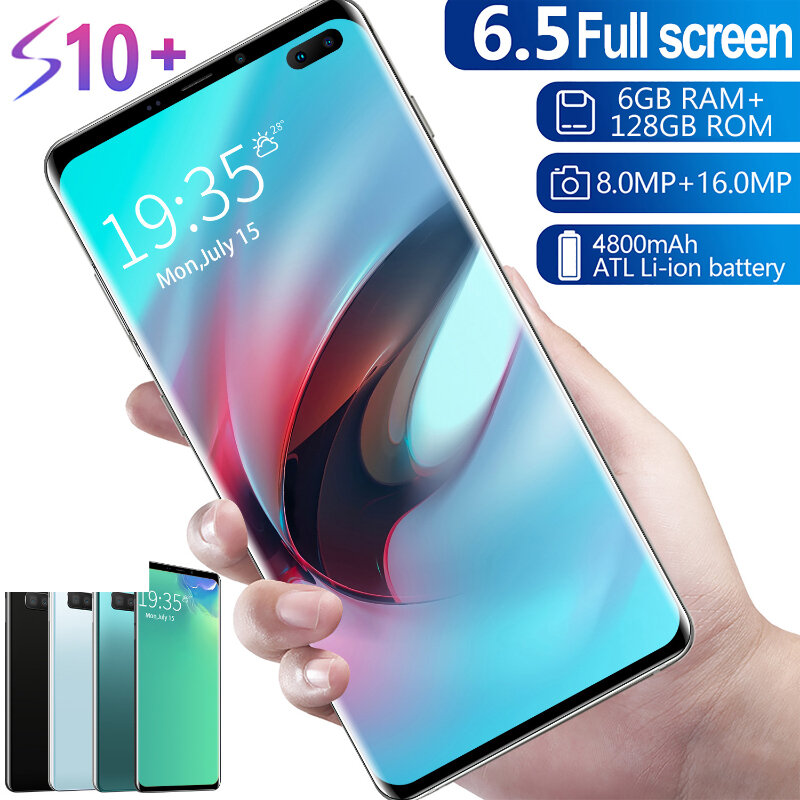 Game Handle Free Shipping Galax S10 G973U 8GB RAM 128GB ROM 6.1" Octa Core 4 Camera Snapdragon 855 2019 4G LTE Cell Phone