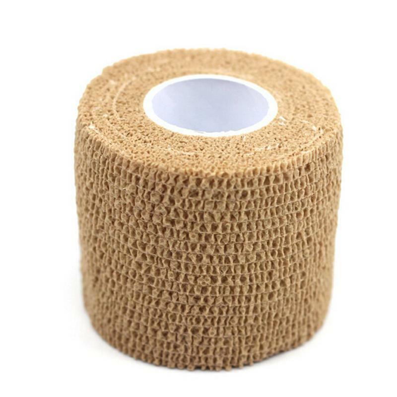 Rollo de cinta adhesiva de algodón para gimnasio, vendaje elástico terapéutico para lesiones por fisio, 4,5 M x 5CM, 1 unidad