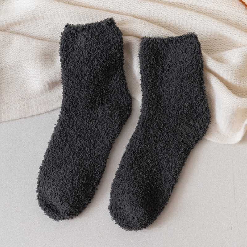 Новинка; Толстые женские носки; Домашние носки-тапочки; Теплые носки для мамы и дочки