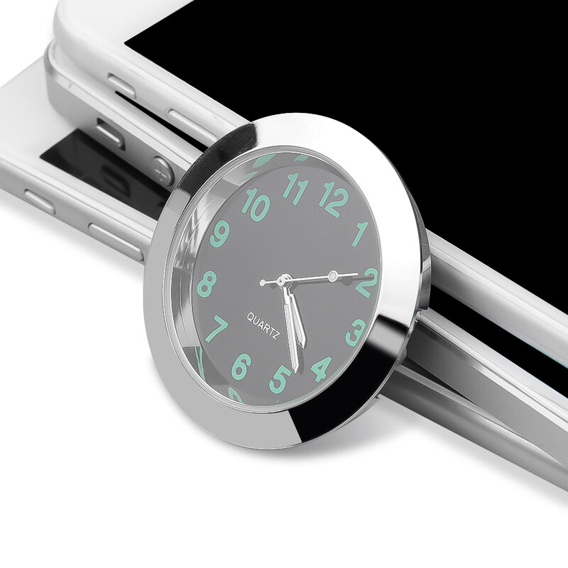รถนาฬิกา Luminous มินิรถยนต์ภายใน Stick-On นาฬิกากลศาสตร์นาฬิกาควอตซ์อัตโนมัติเครื่องประดับ40มม.43มม