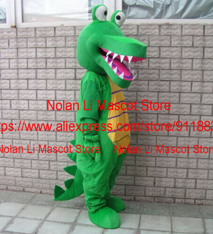 Brand New Custom Green Crocodile Mascot Costume Cartoo Suit Role-Playing Birthday Party Masquerade Holiday Celebration 911