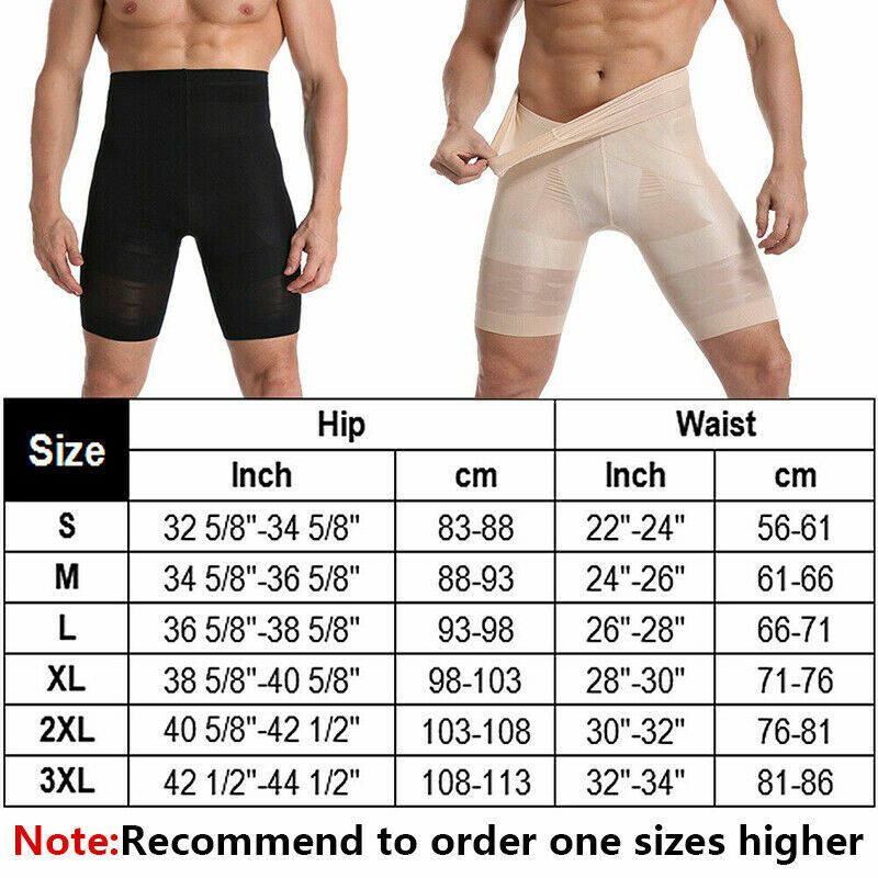 Be-in-forma homens cintura alta emagrecimento, controle, calcinha, compressão, roupa íntima, modelador de corpo, treinador de cintura, abdômen, modelador de barriga calças