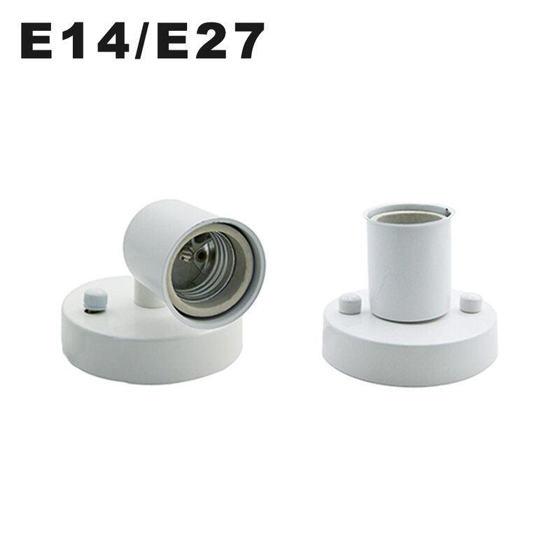E27 oprawka 180 stopni sterowalna E14 płyta sufitowa lampa wisząca z żelaza podświetlana podstawa odporna na wysokie temperatury ceramiczna śruba do żarówki
