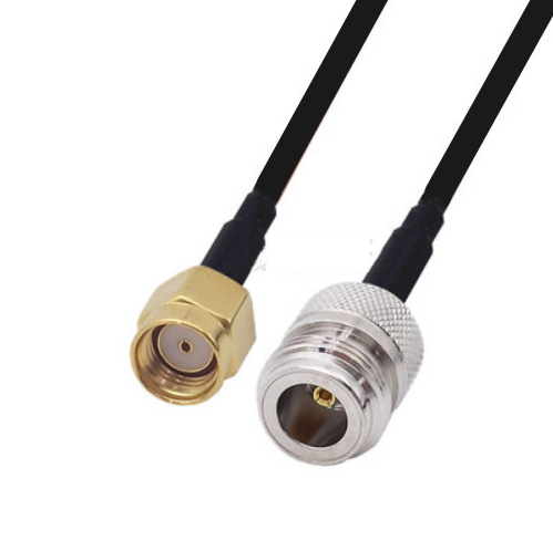 สาย LMR300 kabel RP SMA ตัวผู้กับ N Type ตัวเมียอะแดปเตอร์สายโคแอกเซียลแบบสูญเสีย1M2M3M5M LMR300