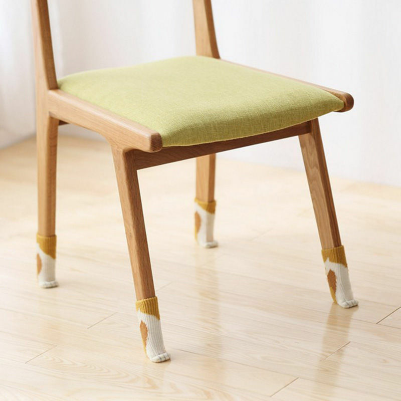 4 pezzi coprigambe per sedia a maglia zampe di gatto protettive calzini per gambe da scrivania piedi per mobili manica tavolo da pranzo protezione antiscivolo per pavimento