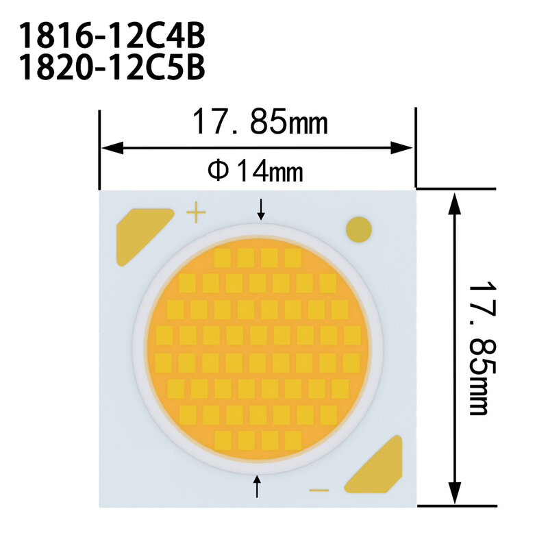 10pcs/lot High Brightness LED Chip 1304 1507 1512 1820 1816 COB LED Lamp Beads 3W 5W 7W 10W 12W 32W CRI 92-95 For Downlight