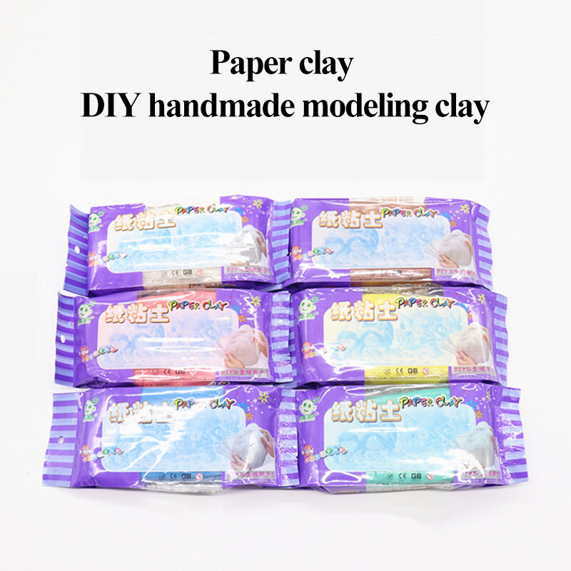DIYวัสดุกระดาษนุ่มดินประติมากรรมClay Plasticineโคลนปริศนาการศึกษาของเล่นแบบจำลองกิจกรรมเด็กHand-Madeโคลน