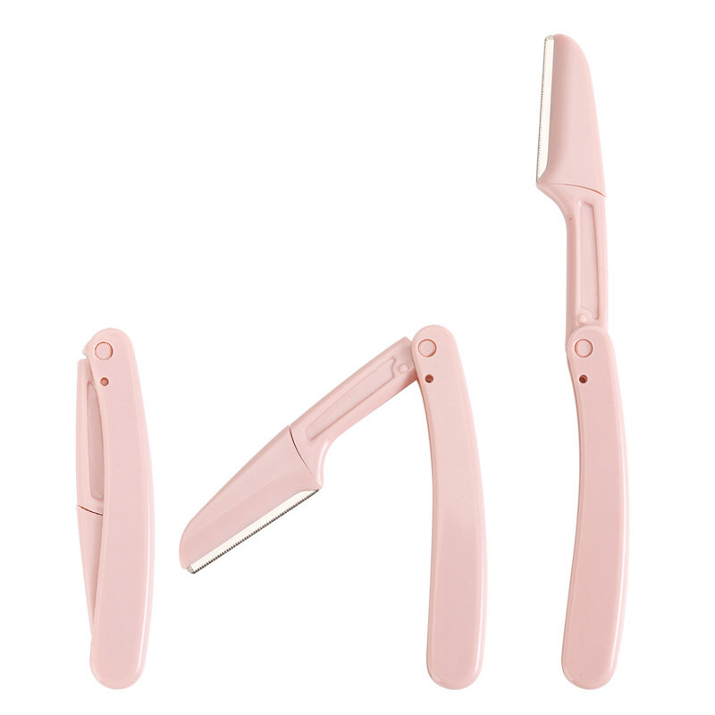 Teemo-recortador de cejas portátil para mujer, herramienta de afeitado de cejas plegable, 1/3 unidades por juego