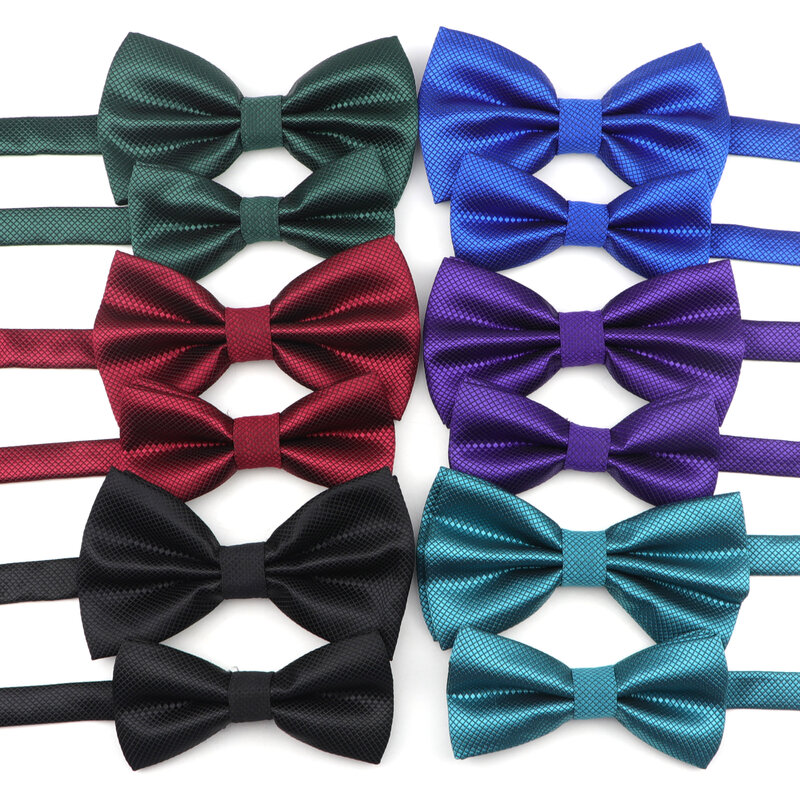 Conjunto de gravata borboleta para pais e filhos, cores sólidas, clássico, bonito, família, festa, casamento, design, acessório de gravata, laço