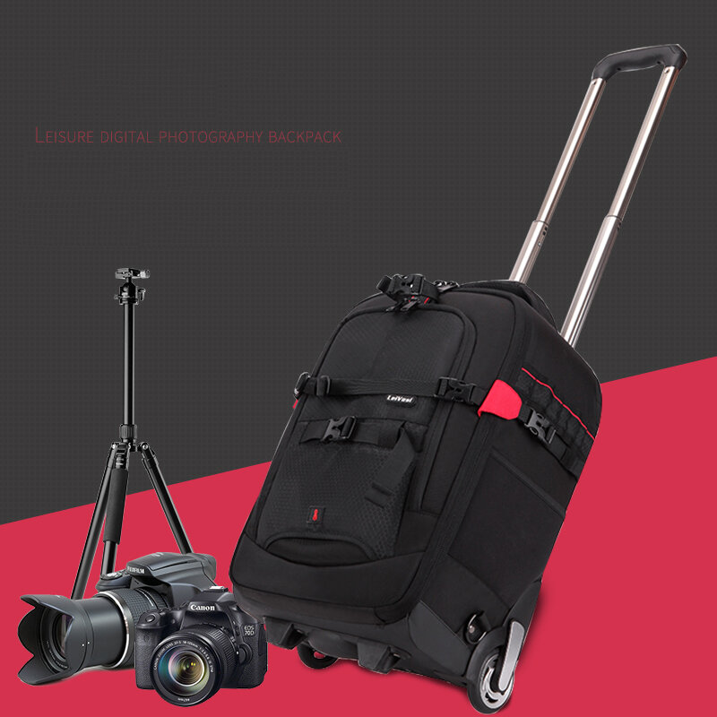 Vnelstyle profesjonalna lustrzanka cyfrowa walizka torba zdjęcie wideo aparat cyfrowy bagaż wózek podróżny plecak na kółkach