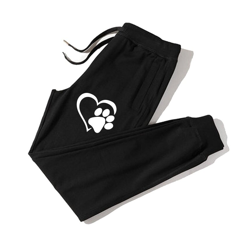 여자 체육관 바지 Sweatpants 스포츠 바지 패션 인쇄 플러스 크기