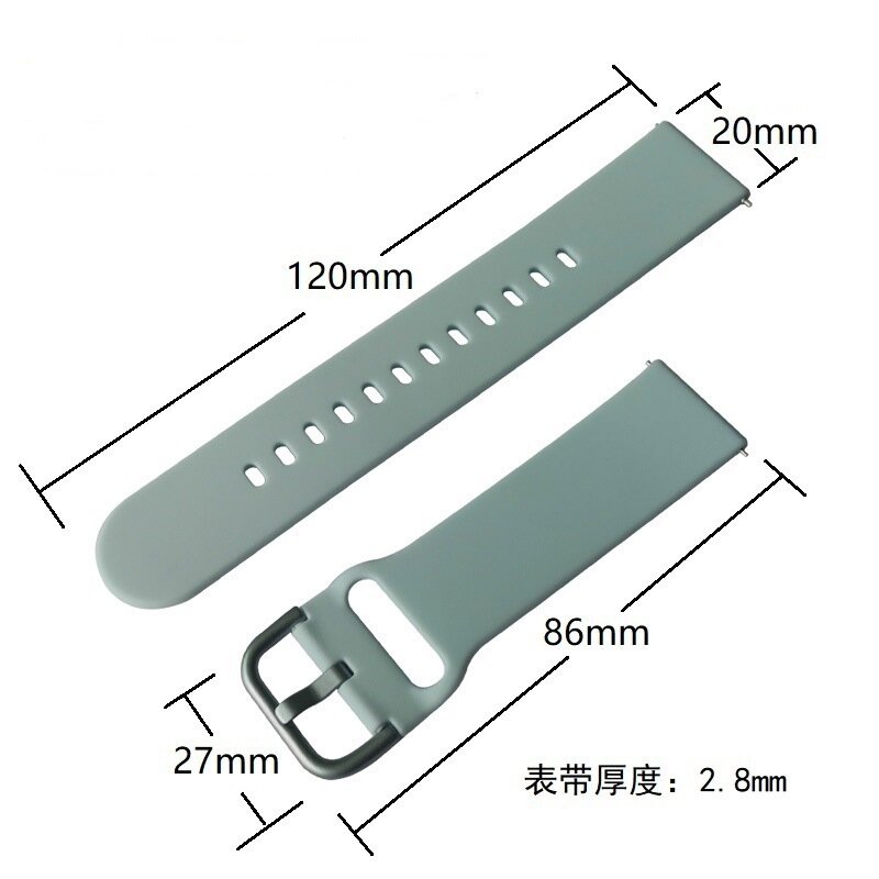 Para amazfit gts/gts 2 2e 2 mini pulseira de silicone 20mm substituição para huami amazfit bip s u pro pop pro zepp e pulseira