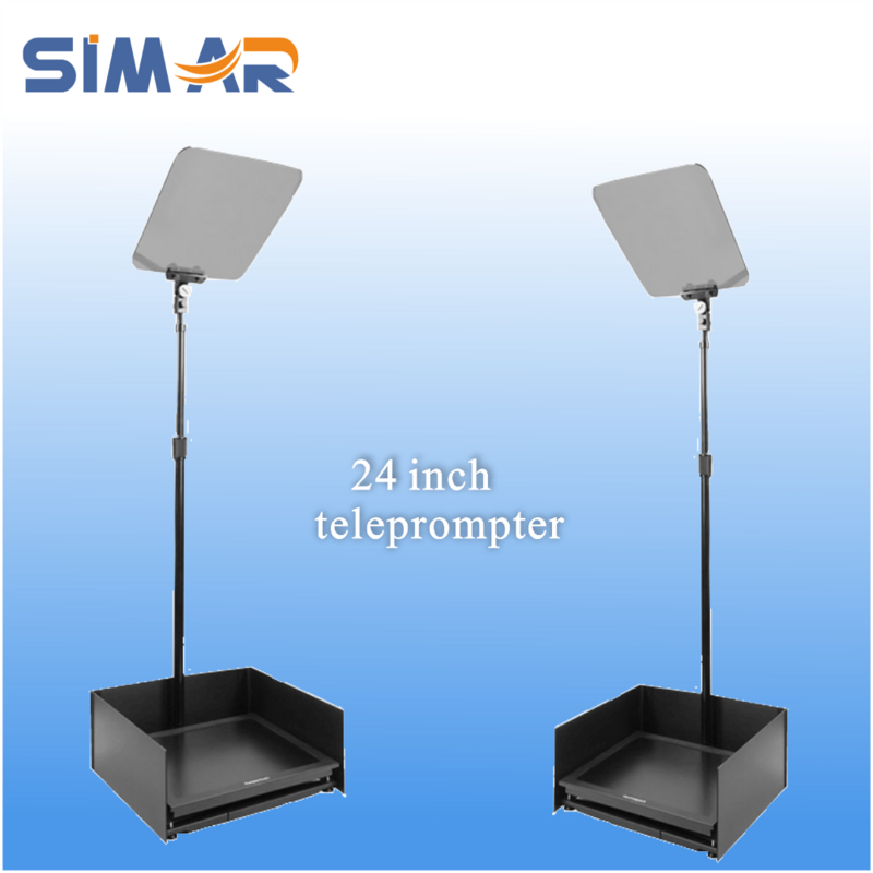 Simar-Monitor con tapa de marcha atrás automática, dispositivo de 24 pulgadas para hablar en estudio, Prompter y Teleprompter para conferencia, altavoz en podio