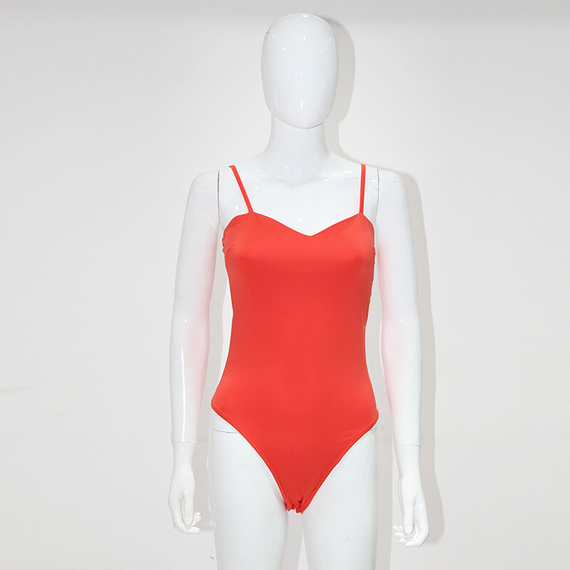 2021ฤดูร้อนเซ็กซี่ Bodysuits ผู้หญิงแฟชั่นสปาเก็ตตี้ Skinny Bodycon Rompers สีคลับผู้หญิง Bodysuits หญิง