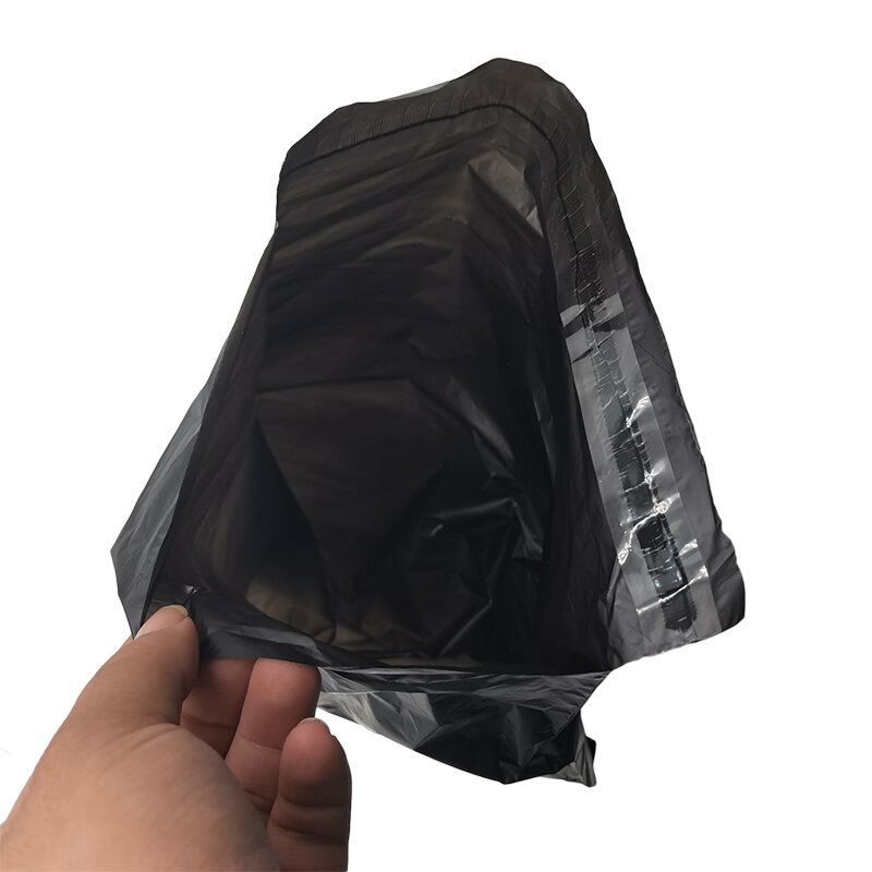 Bolsa de mensajería negra, sobre de almacenamiento exprés, bolsas de correo, sello autoadhesivo, bolsa de embalaje de plástico, 10 Uds.