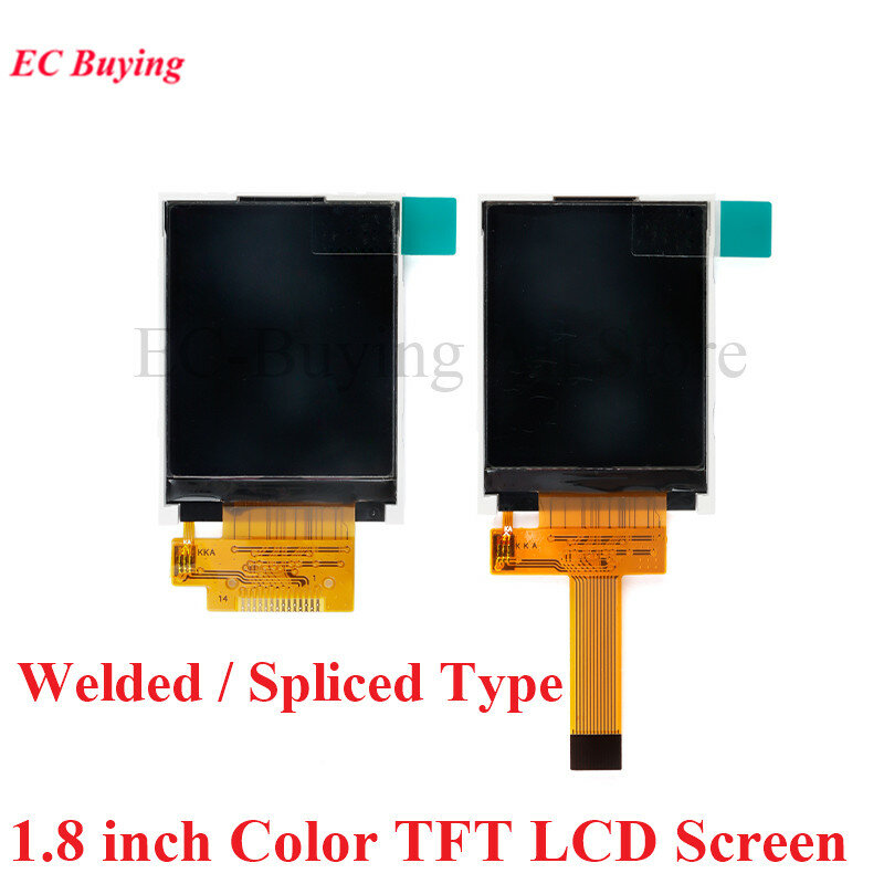 1.8 "1.8 inci 128x160 SPI warna penuh TFT HD IPS layar LCD 128*160 modul ST7735S 3.3V mengganti konektor daya OLED UNTUK Arduino