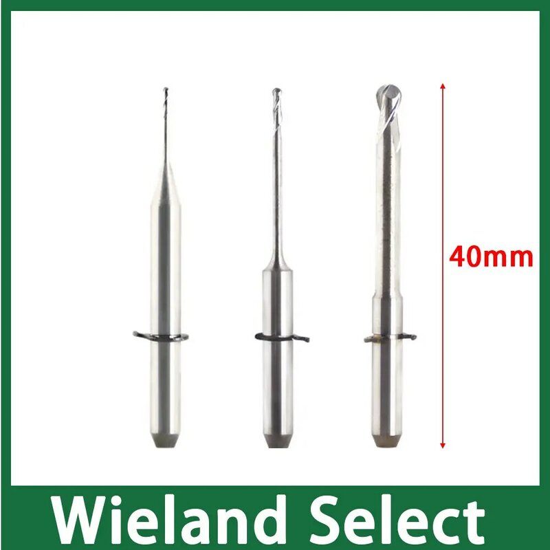 Wieland Zenotec-herramientas Select de 40mm de longitud para circonita, PMMA, PEEK, cera