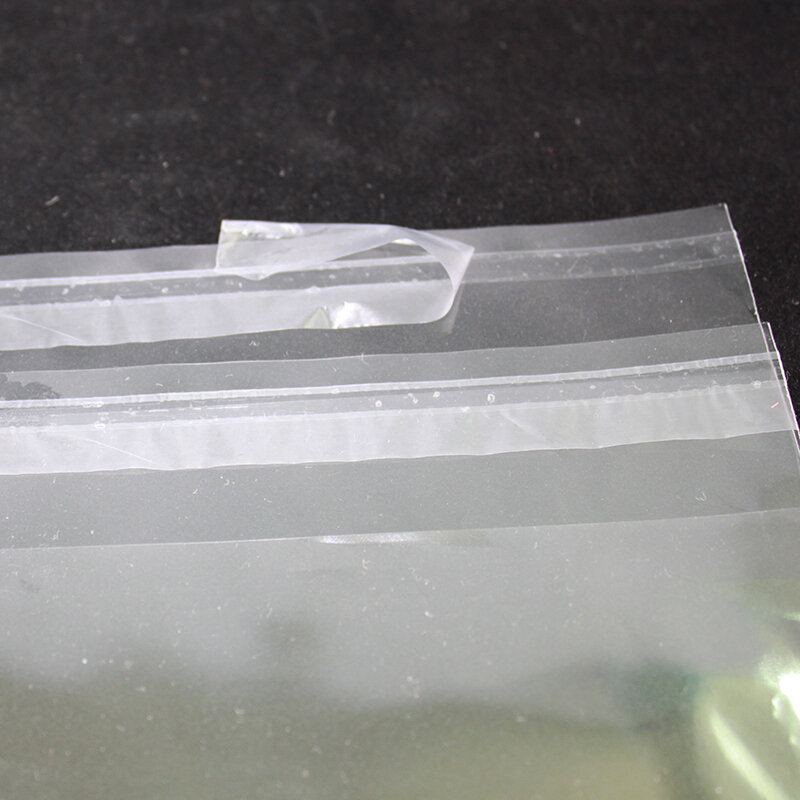 Bolsas de celofán de plástico OPP, tamaño superior transparente para ropa, 320x450mm, A3, A4, A5, A6, 100 unidades por lote